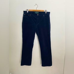 Classic Navy Blue Corduroy Pants